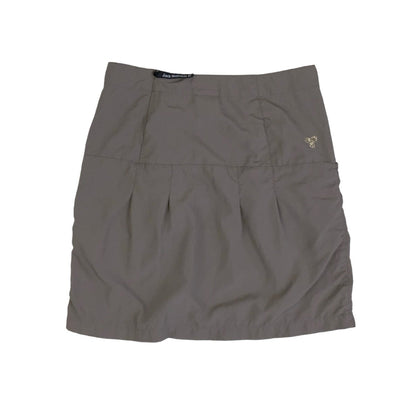 Vintage 00s ‘Jack Wolfskin’ Brown Cargo Utility Travel Mini Skirt 10 12
