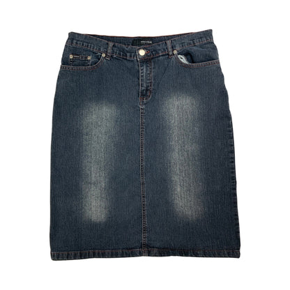 Y2K Dark Blue Midi Skirt 14