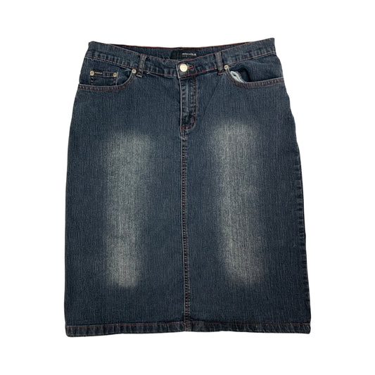 Y2K Dark Blue Midi Skirt 14