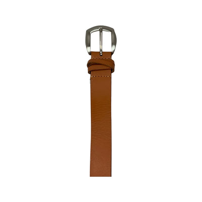 Vintage Tan Brown Leather Belt S