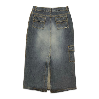 90s Denim Maxi Skirt 12