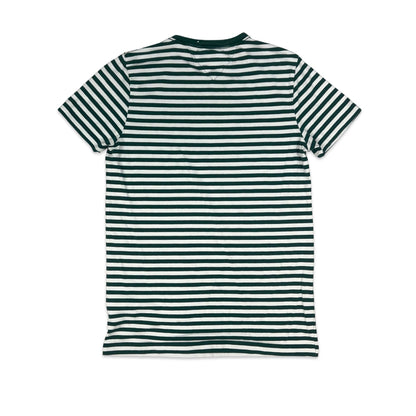 Tommy Hilfiger Green & White Striped Tee XS S