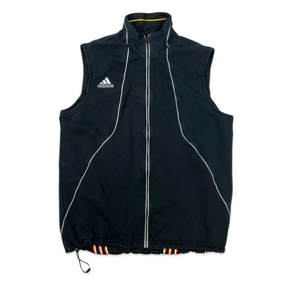 00s Adidas German Football Reversible Black Bodywarmer Gilet
