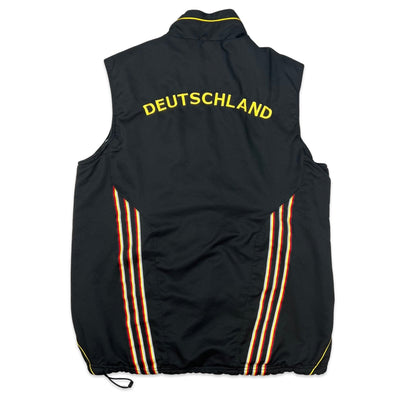 00s Adidas German Football Reversible Black Bodywarmer Gilet