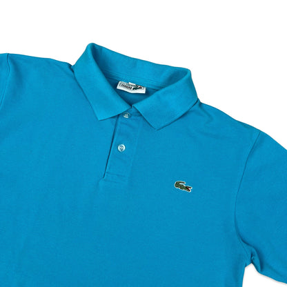 Vintage 80s Chemise Lacoste Light Blue Polo Shirt S M