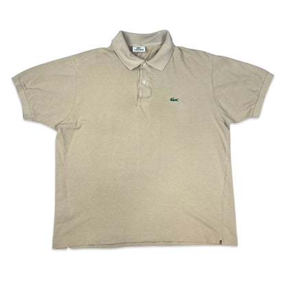 Lacoste Cream Polo Shirt M L