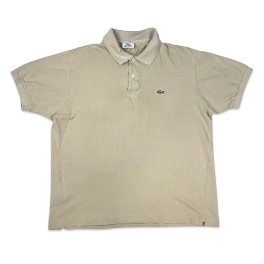 Lacoste Cream Polo Shirt M L