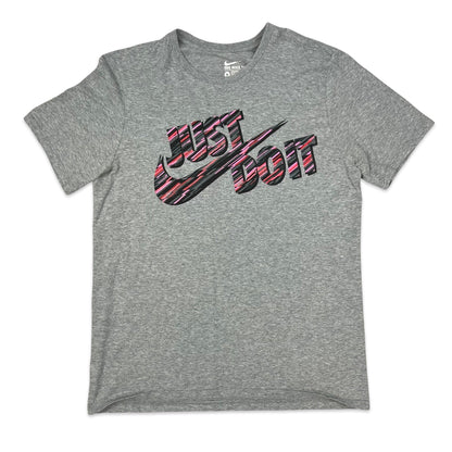 Nike Grey "Just Do It" Graphic Print Tee S M