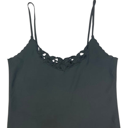 90s Black Spaghetti Strap Vest Top 6 8