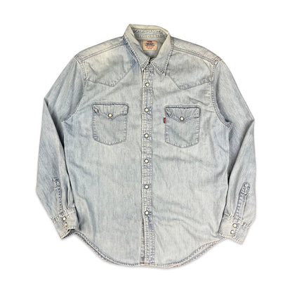 Vintage Levi's Light Blue Denim Shirt M L