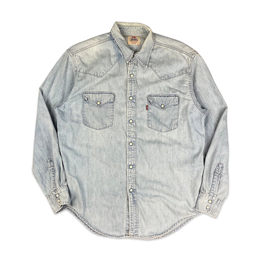 Vintage Levi's Light Blue Denim Shirt M L