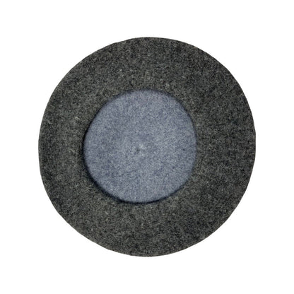 Vintage Grey Two-Tone Beret