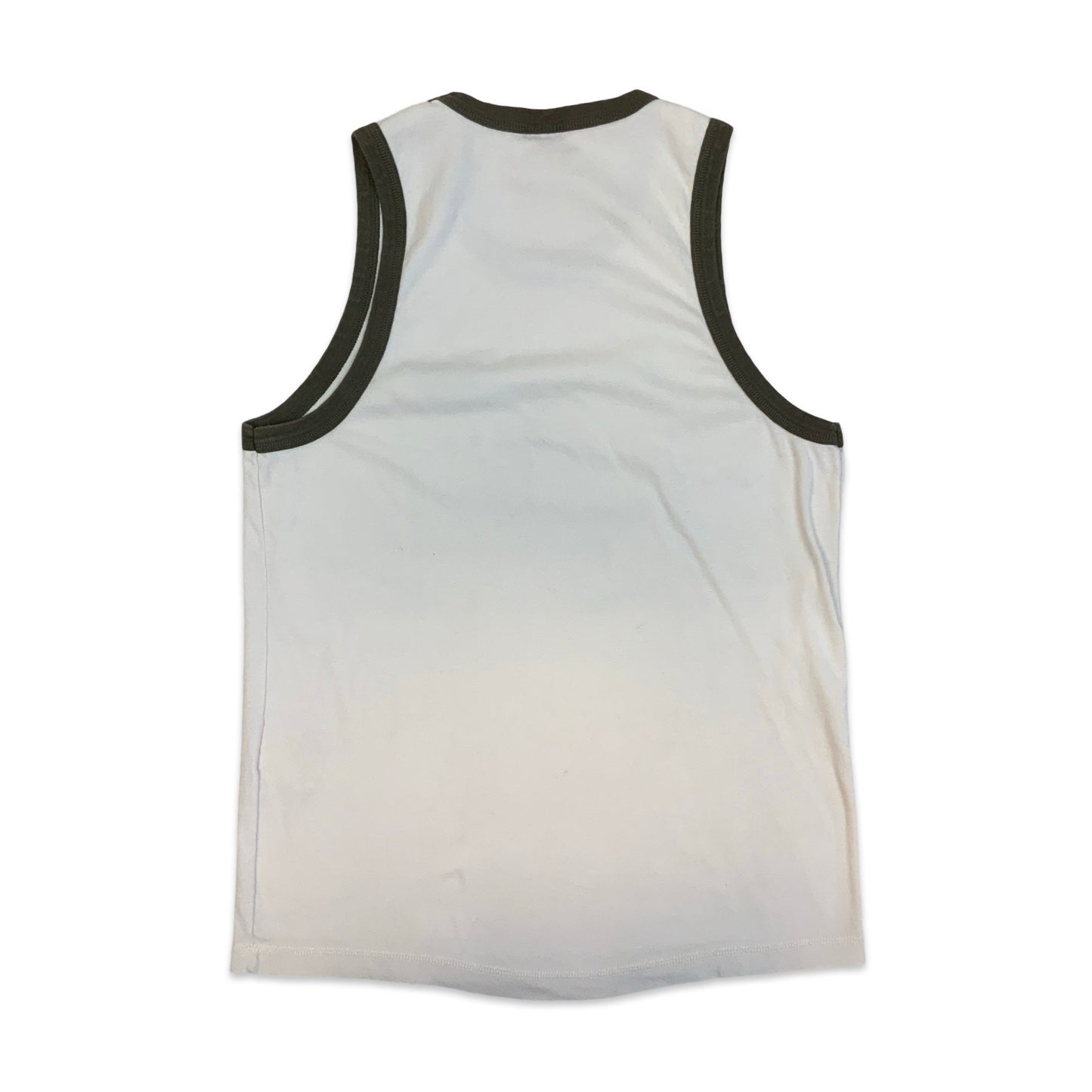 Y2K Levi’s Vest Top White Khaki Green M