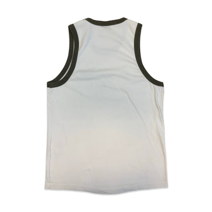 Y2K Levi’s Vest Top White Khaki Green M