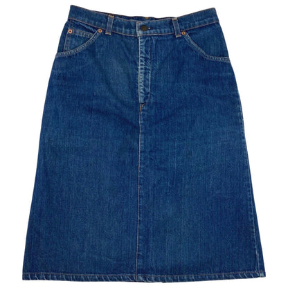 Vintage 70s Orange Tab Levi’s Denim Skirt 12 M