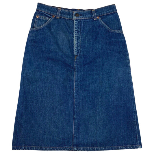 Vintage 70s Orange Tab Levi’s Denim Skirt 12 M