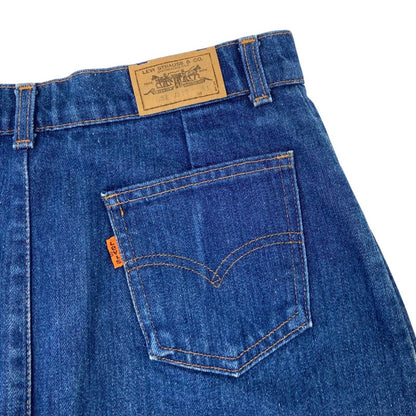 Vintage 70s Orange Tab Levi’s Denim Skirt 12 M