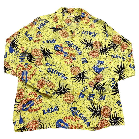 RARE VTG SUN SURF TOYO 40s 50s STYLE HAWAIIAN ALOHA SHIRT RAYON ROCKABILLY 38”