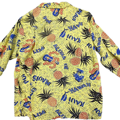 RARE VTG SUN SURF TOYO 40s 50s STYLE HAWAIIAN ALOHA SHIRT RAYON ROCKABILLY 38”
