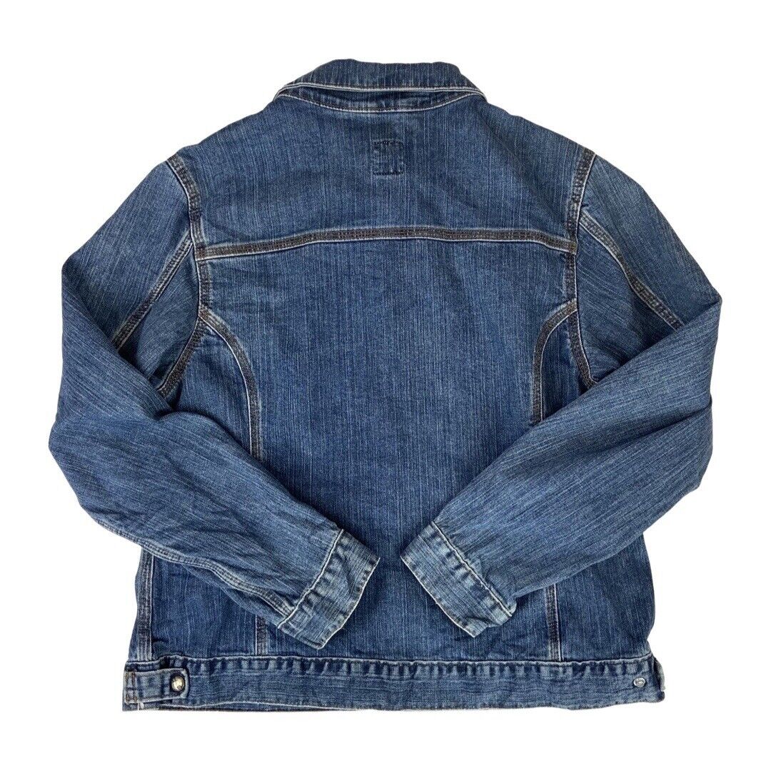 USA IMPORTED CARHARTT FOR WOMEN DENIM JACKET CASUAL WORKWEAR VGC 40” CHEST