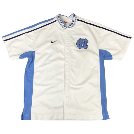Vintage 90s Baby Blue & White Nike North Carolina Tar Heels Button-Up Jersey XXL