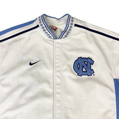 Vintage 90s Baby Blue & White Nike North Carolina Tar Heels Button-Up Jersey XXL