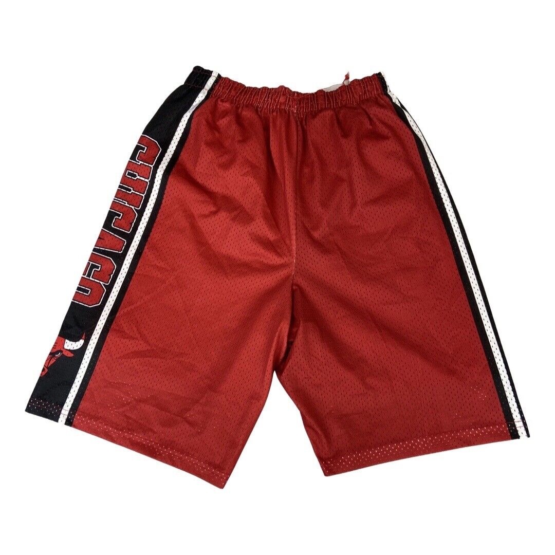 Vintage 90s Adidas Miami Heat x Chicago Bulls NBA Mesh Basketball Shorts Large