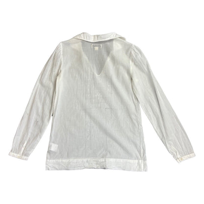 Vintage 90s 00s White Polo Jeans Co Ralph Lauren Long Sleeve Blouse Shirt S 8/10