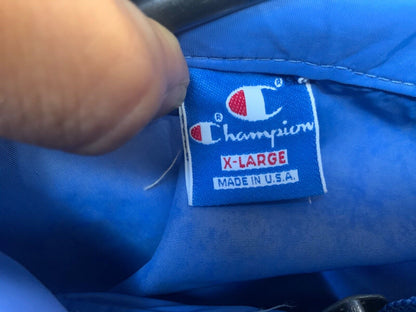 VTG USA CHAMPION WARHAM VIKINGS AMERICAN FOOTBALL NYLON WINDBREAKER JACKET 54”