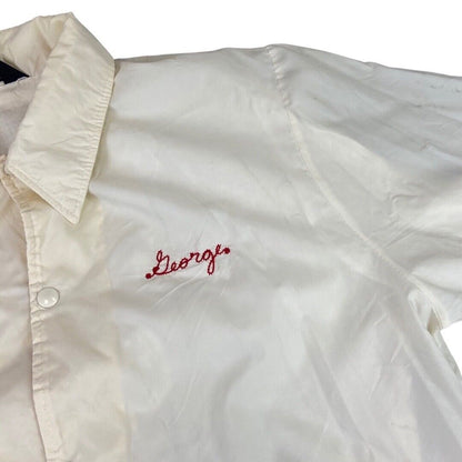 VTG 70s USA JAMESPORT NY FIRE DEPT RESCUE SQUAD SILKY BOMBER JACKET 40” M