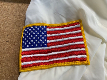 VTG 70s USA JAMESPORT NY FIRE DEPT RESCUE SQUAD SILKY BOMBER JACKET 40” M