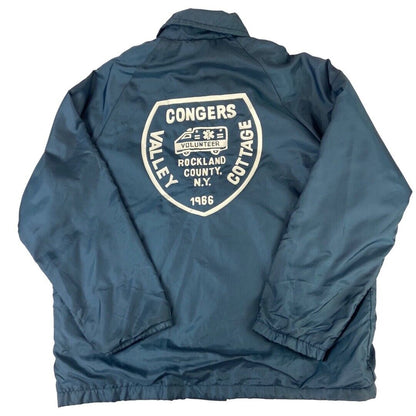 VTG 1966 BIRDIE CONGERS VALLEY COTTAGE NY AMBULANCE LINED WINDBREAKER JACKET 42L