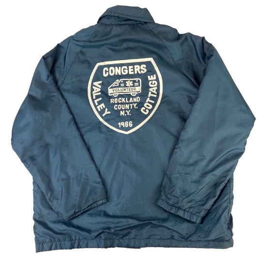 VTG 1966 BIRDIE CONGERS VALLEY COTTAGE NY AMBULANCE LINED WINDBREAKER JACKET 42L