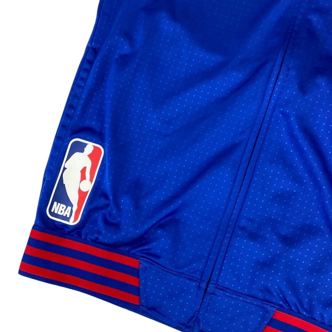 2015 Blue & Red Adidas Detroit Pistons NBA Zip-Up Track Training Jacket Medium