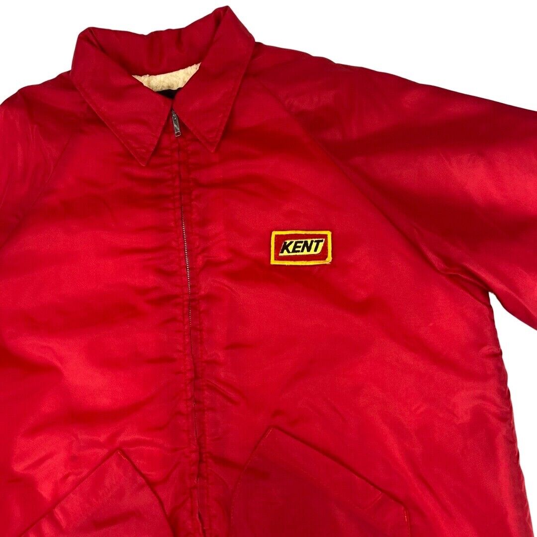 VTG USA KENT CIGARETTES NASCAR RACING DRIVER JACKET HOT ROD BOMBER XL 46”