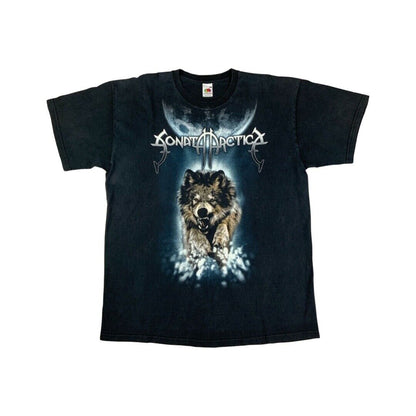 2006 Black Sonata Arctica For The Sake Of Revenge Double Sided T-Shirt XL