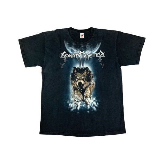 2006 Black Sonata Arctica For The Sake Of Revenge Double Sided T-Shirt XL