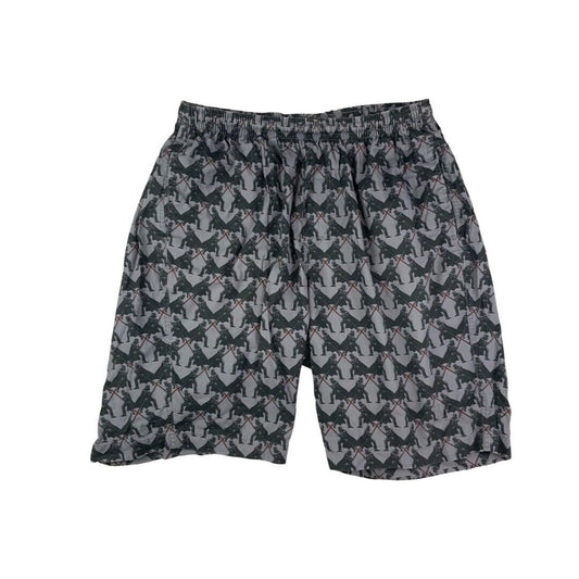 Grey & Black Uniqlo x Star Wars Darth Vader Swim Beach Boardshorts XL