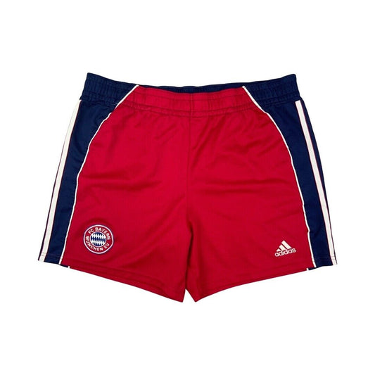 Vintage 1999 Red & Blue Adidas Bayern Munich Home Football Shorts Large