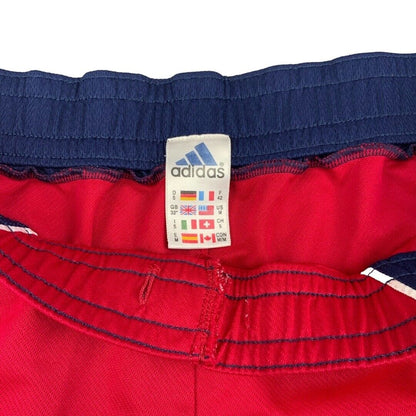 Vintage 1999 Red & Blue Adidas Bayern Munich Home Football Shorts Large