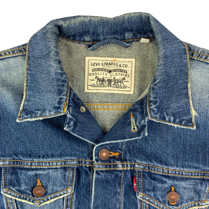 LEVIS RED TAB TYPE 3 TRUCKER DENIM JACKET SUPERB WEAR 36” S
