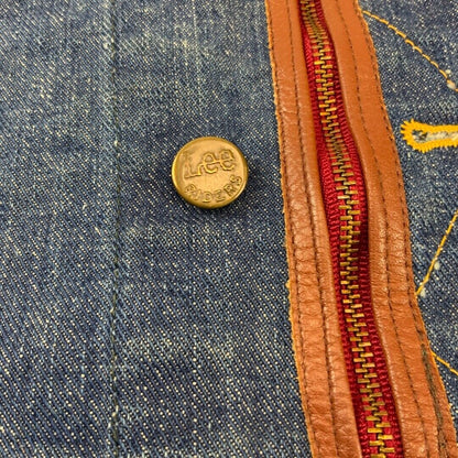 CUSTOM ONE OFF DEPI REWORK VTG CANADIAN LEE RIDERS DENIM TRUCKER JACKET 34” XS