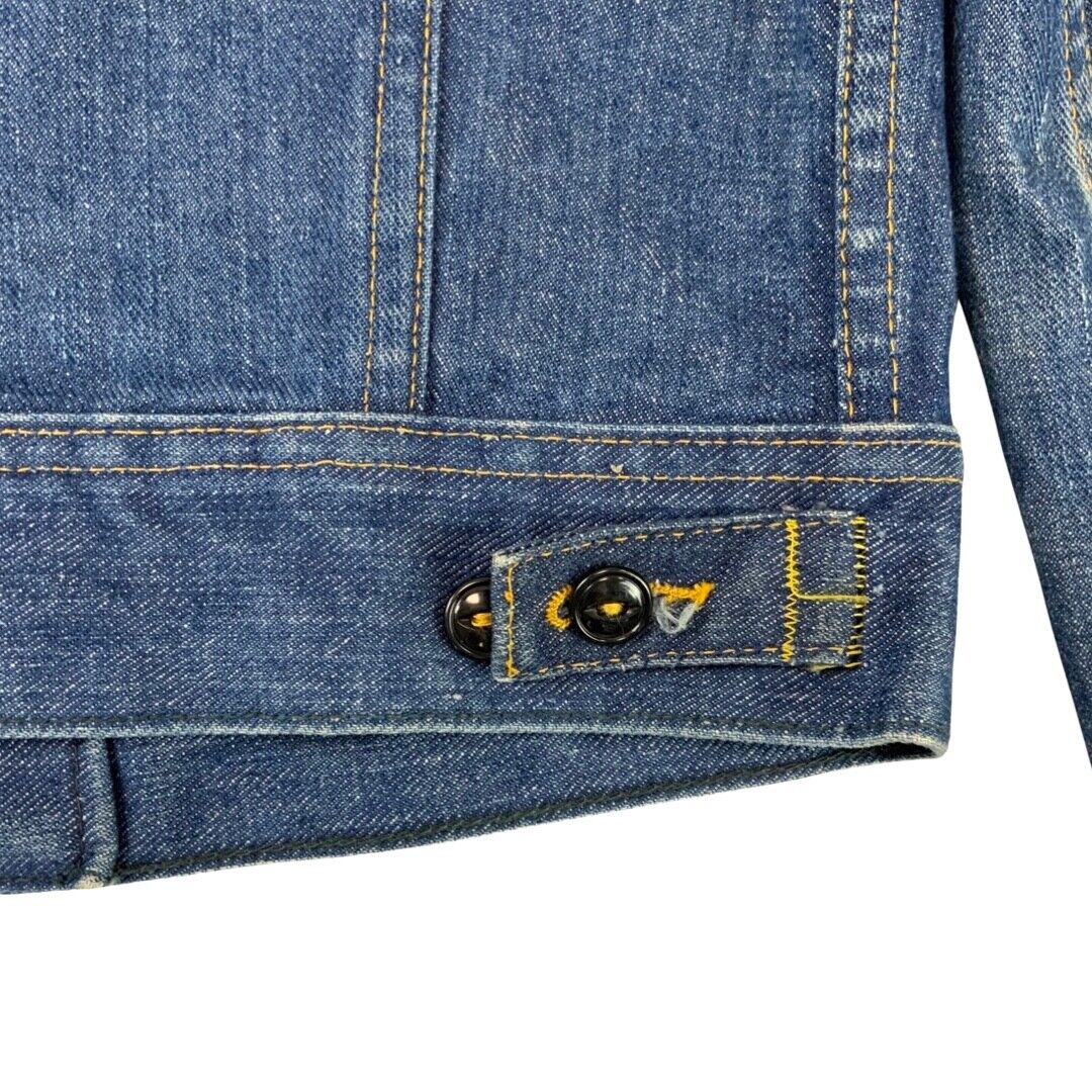 CUSTOM ONE OFF DEPI REWORK VTG CANADIAN LEE RIDERS DENIM TRUCKER JACKET 34” XS