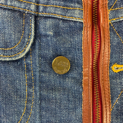 CUSTOM ONE OFF DEPI REWORK VTG CANADIAN LEE RIDERS DENIM TRUCKER JACKET 34” XS