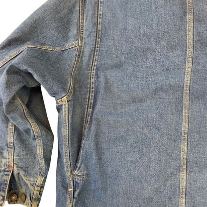 VTG RARE 70742-20 LEVIS WORKERS BLANKET LINED DENIM CHORE JACKET ROCKABILLY40” M