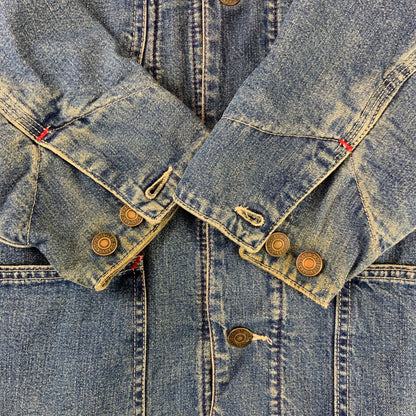 VTG RARE 70742-20 LEVIS WORKERS BLANKET LINED DENIM CHORE JACKET ROCKABILLY40” M