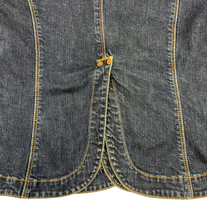 VTG LEVIS RED TAB LADIES INDIGO FITTED DENIM JACKET BLAZER 36" S