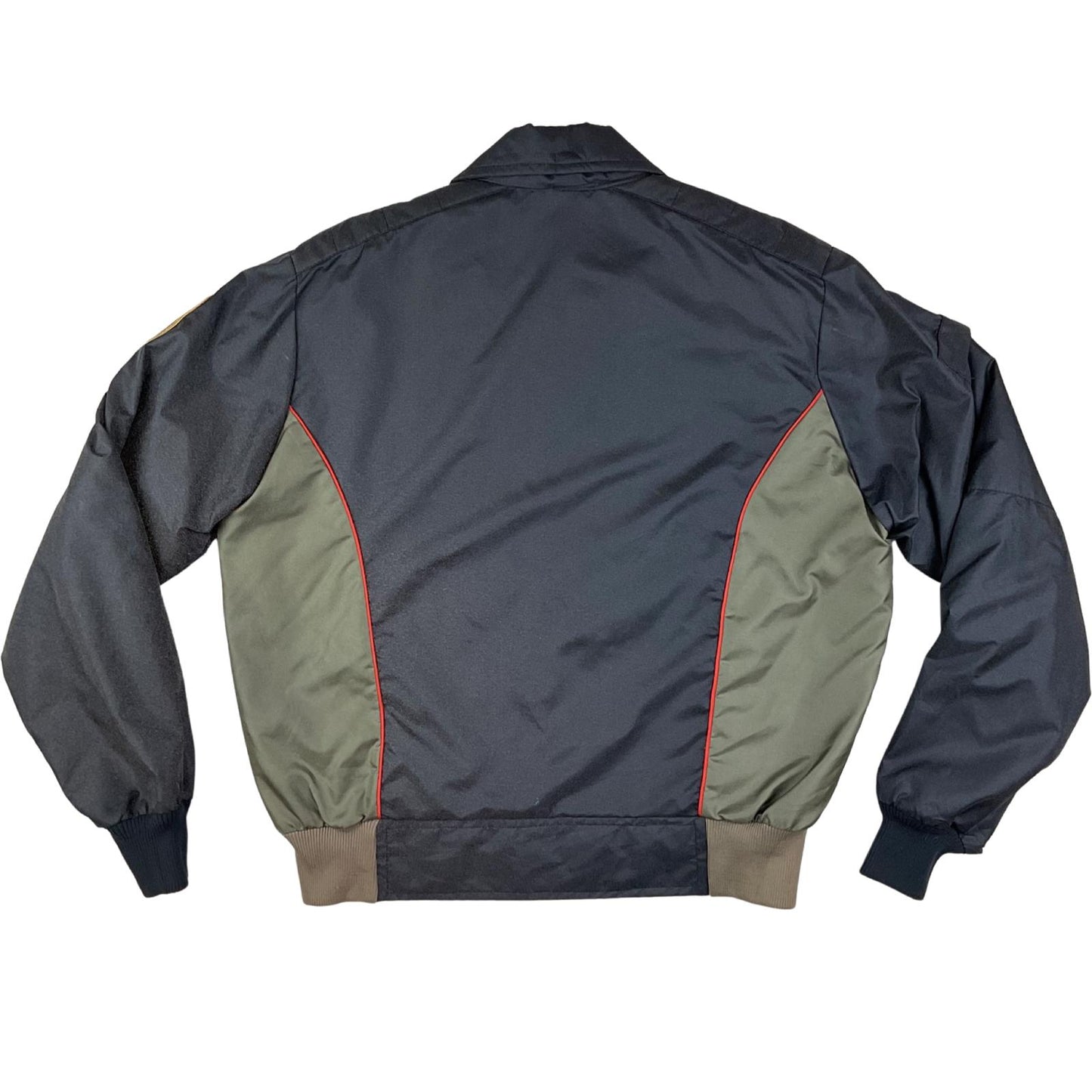 VTG USA MADE HONDA MOTORCYCLE HONDALINE BOMBER JACKET EARLY WARNING FABRIC L 42"