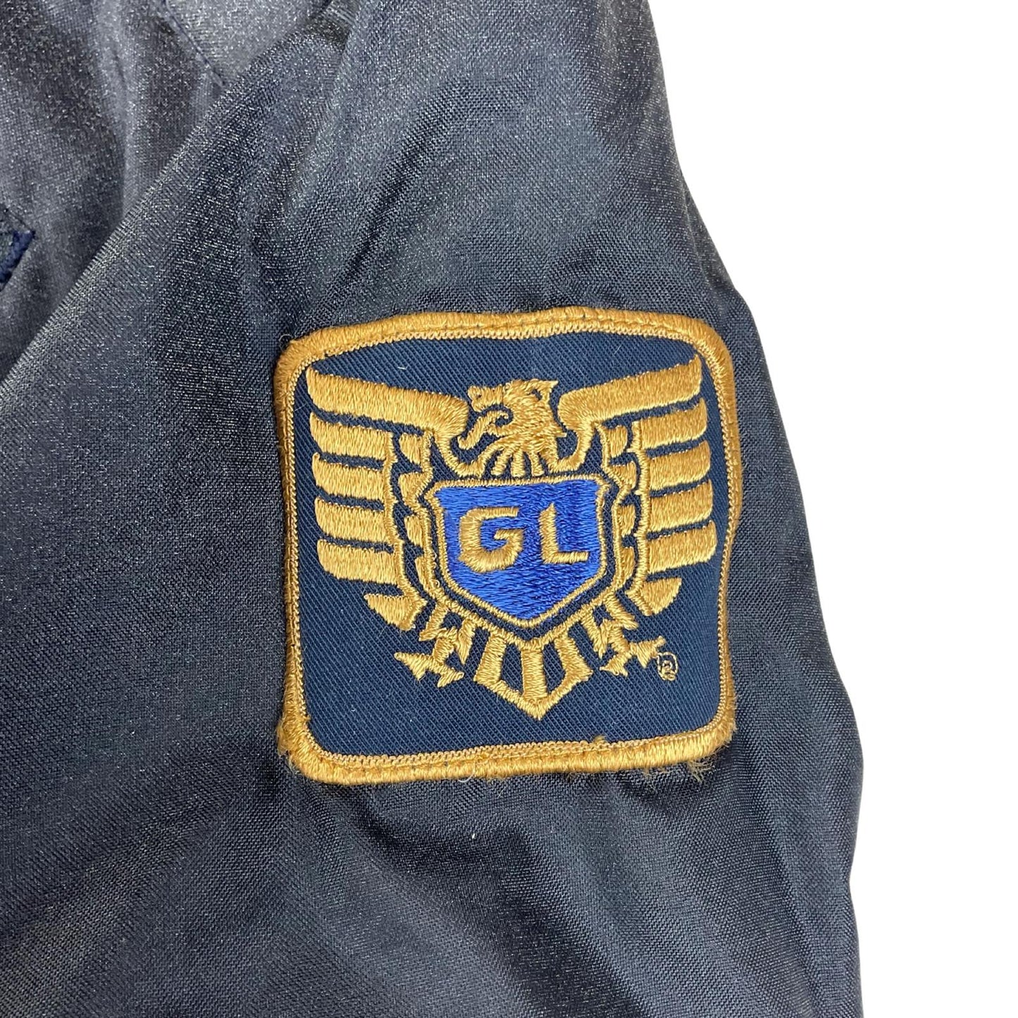 VTG USA MADE HONDA MOTORCYCLE HONDALINE BOMBER JACKET EARLY WARNING FABRIC L 42"