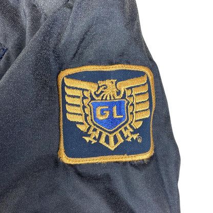 VTG USA MADE HONDA MOTORCYCLE HONDALINE BOMBER JACKET EARLY WARNING FABRIC L 42"